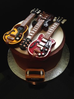 Cake for a guitar hero's 60th