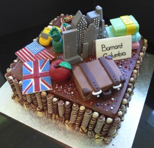 Cake for a student heading off to University in NY City